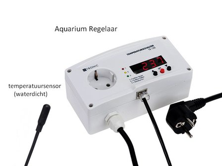 Aquarium controller | TS-125 | TS2 waterproof temperature sensor