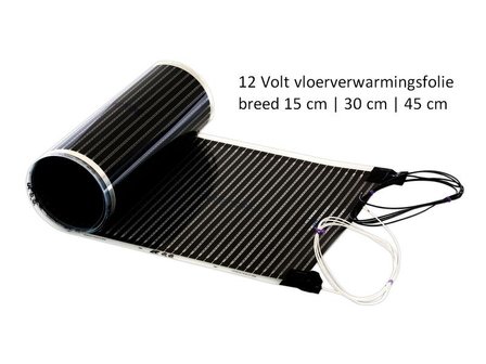Underfloor heating 12 Volt | Thickness 3mm | 55-110 W/m2