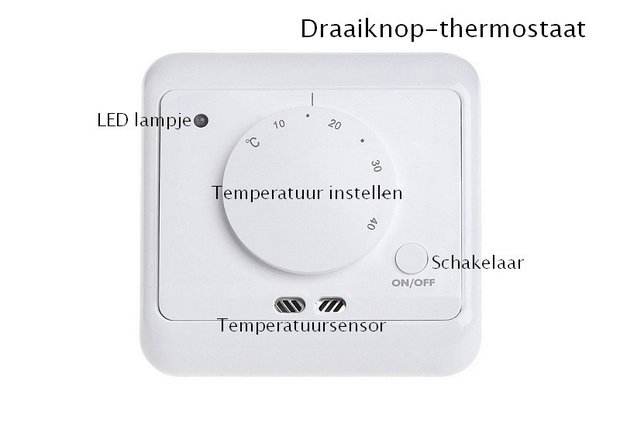 Rotary knob thermostat TLY-10